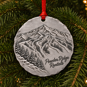Ski Ornament