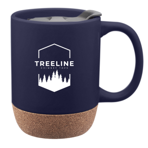 CORK BASE STONEWARE MUG